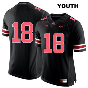 Youth NCAA Ohio State Buckeyes Jonathon Cooper #18 College Stitched No Name Authentic Nike Red Number Black Football Jersey MW20D81NW